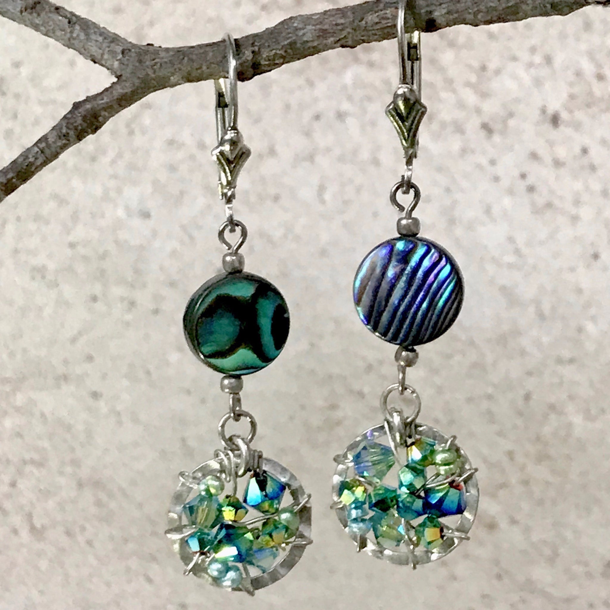 Abalone Shores  — Turquoise — Bloom Collection Earrings