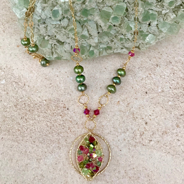 Belle Époque 1  — Tutti Fruiti — Bloom Collection Necklace