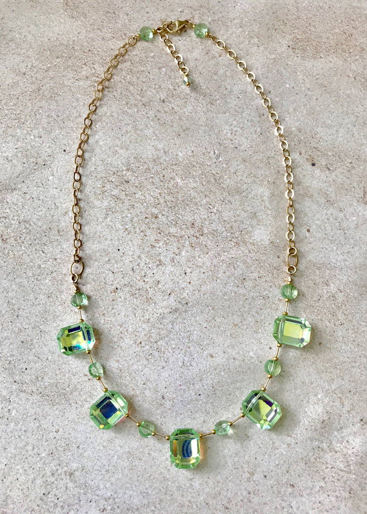 Dainty Emerald Crystal Necklace, Emerald Green Choker, Dainty Crystal Drop  Necklace, Silver Minimalist Layering Choker, Teardrop Choker - Etsy